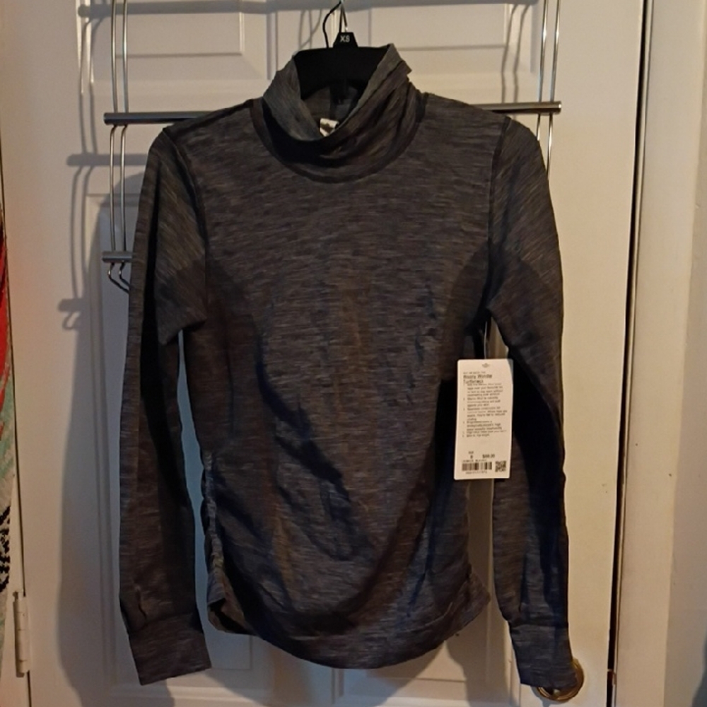 lululemon athletica Gray Long Sleeve Turtleneck Top